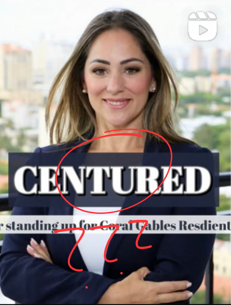 Castro Instagram post misspelled CENTURED instead of CENSURED
